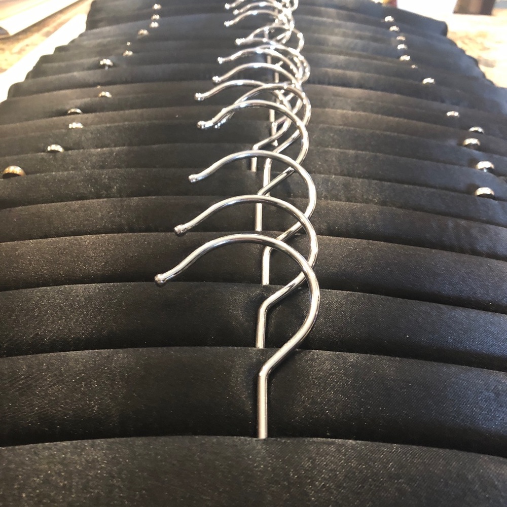 COPY - Black Satin Hangers